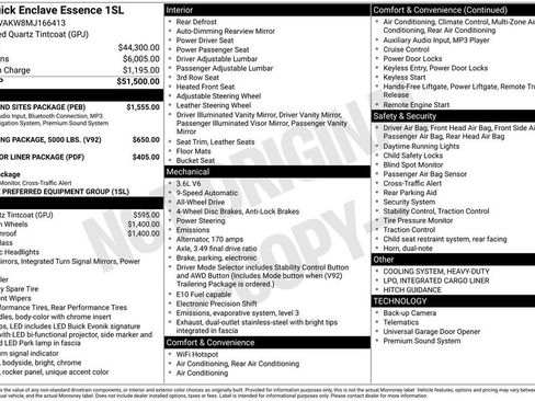 Used 2021 Buick Enclave Essence w/ Sound and Sites Package AWD/4WD image 6