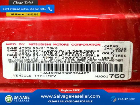 Used 2016 Mitsubishi Outlander AWD image 17