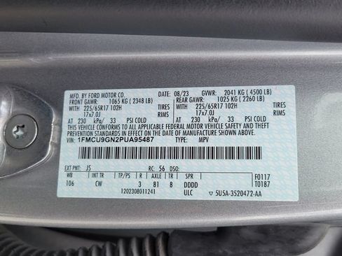 Certified 2023 Ford Escape Active AWD/4WD image 19
