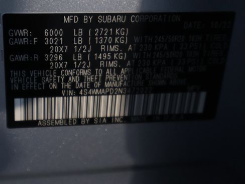 Used 2022 Subaru Ascent Limited w/ Technology Package image 46