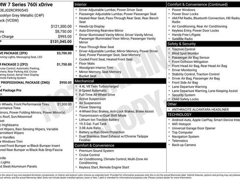 Used 2024 BMW 760i xDrive 760i xDrive w/ Executive Package image 12