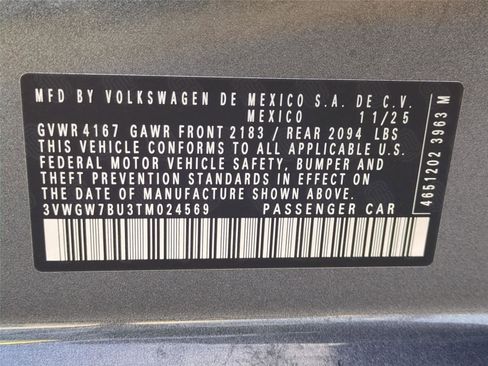 New 2026 Volkswagen Jetta SEL image 25