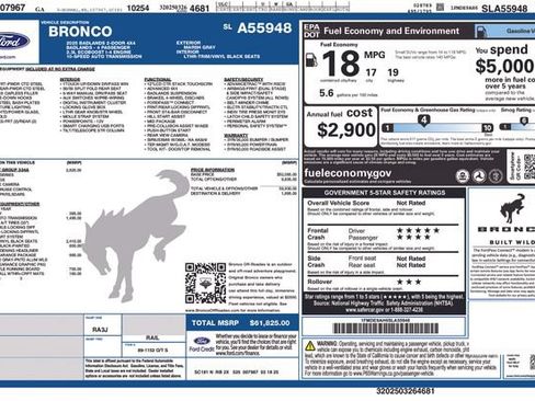 Certified 2025 Ford Bronco Badlands AWD/4WD image 12