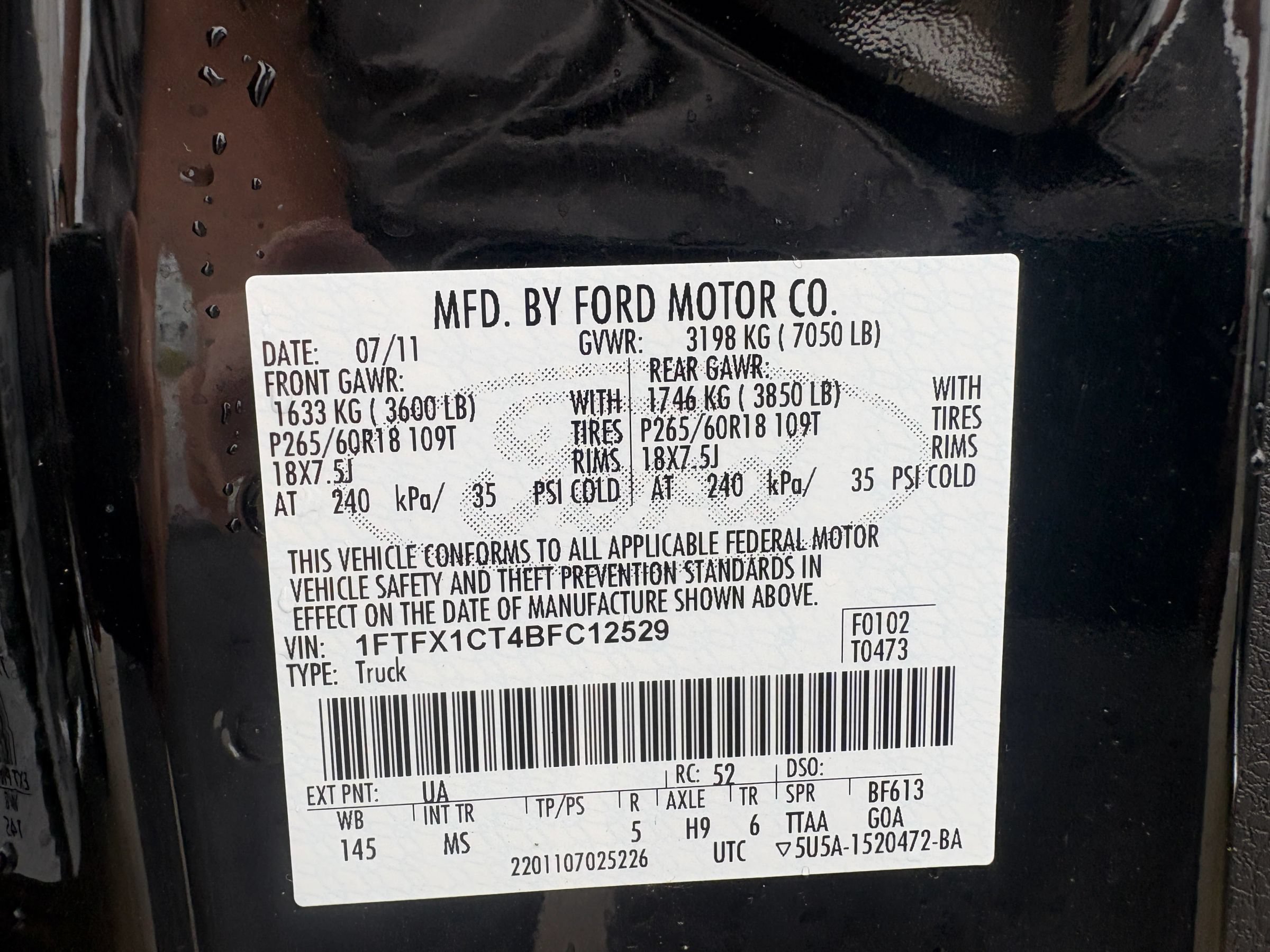 Used 2011 Ford F150 XLT w/ XLT Chrome Pkg RWD image 34