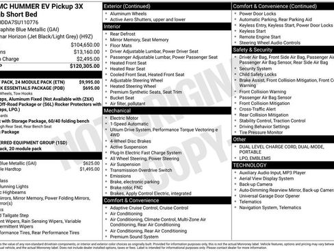 Used 2025 GMC Hummer EV 3X w/ Battery Pack, 24 Module Pack image 11