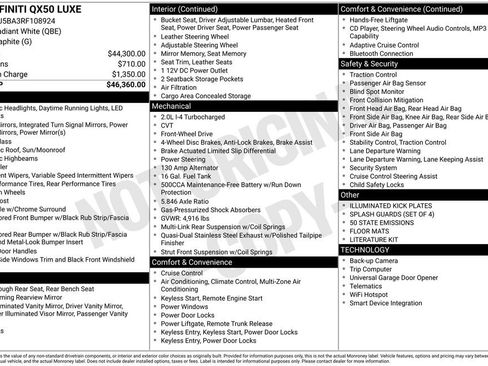 Used 2024 INFINITI QX50 Luxe image 42