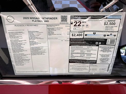 New 2025 Nissan Pathfinder Platinum w/ Cargo Package image 80