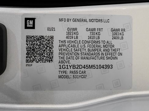 Used 2021 Chevrolet Corvette Stingray 2LT w/ Battery Protection Package image 48