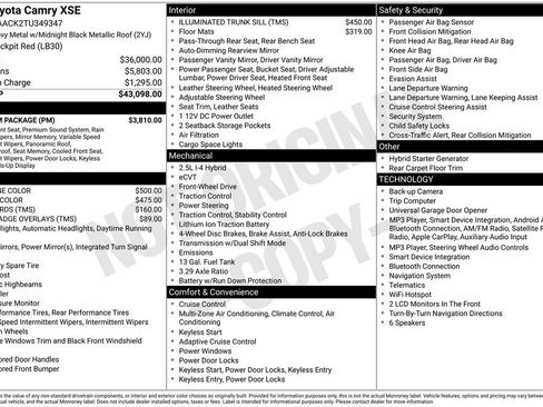 New 2026 Toyota Camry XSE w/ Premium Package FWD image 7