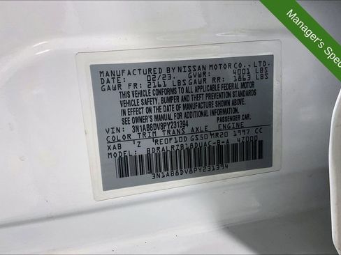 Used 2023 Nissan Sentra SR w/ Midnight Edition Package FWD image 42