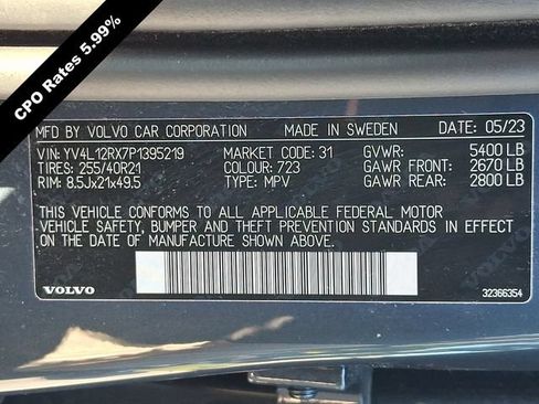 Certified 2023 Volvo XC60 B5 Ultimate w/ Climate Package AWD/4WD image 31