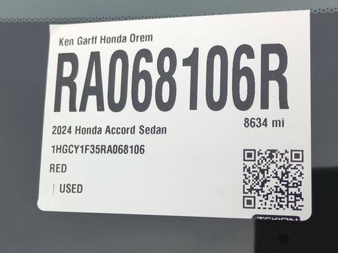 Certified 2024 Honda Accord EX image 33