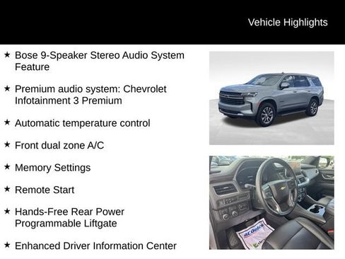 Certified 2024 Chevrolet Tahoe LT w/ Luxury Package AWD/4WD image 15