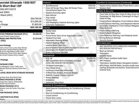 Used 2023 Chevrolet Silverado 1500 RST w/ RST All Star Premium Package AWD/4WD image 80