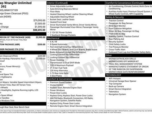 Used 2022 Jeep Wrangler Unlimited Rubicon w/ Xtreme Recon 35" Tire Package image 9