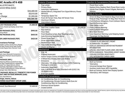 Used 2023 GMC Acadia AT4 w/ Technology Package AWD/4WD image 34