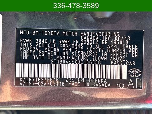 Used 2013 Toyota Corolla LE image 26