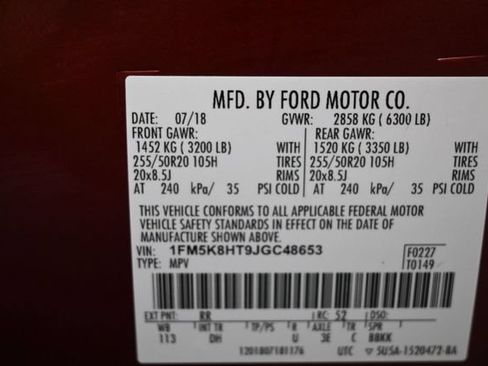 Used 2018 Ford Explorer Platinum AWD/4WD image 32
