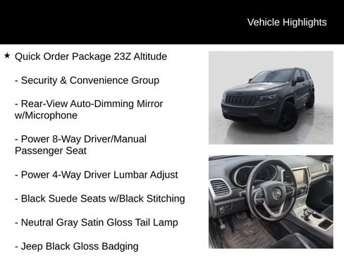 Used 2015 Jeep Grand Cherokee Altitude AWD/4WD image 5