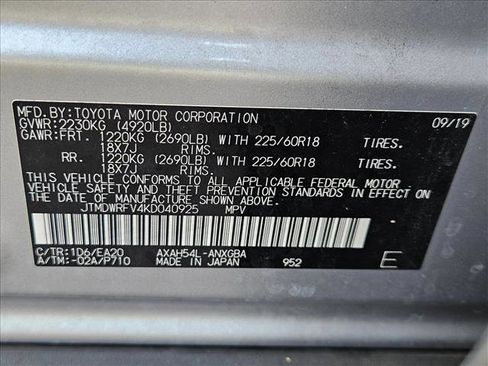Used 2019 Toyota RAV4 Limited w/ Limited Grade Weather Package AWD/4WD image 15