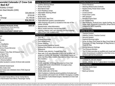 Used 2020 Chevrolet Colorado LT w/ LT Convenience Package AWD/4WD image 22