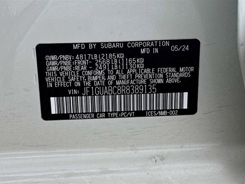 Certified 2024 Subaru Impreza 2.0i w/ Popular Package #1A image 28