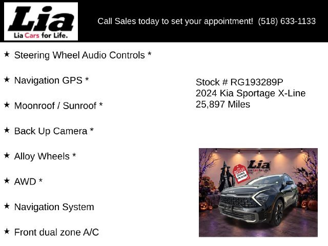 Used 2024 Kia Sportage X-Line w/ X-Line Premium Package AWD/4WD image 12