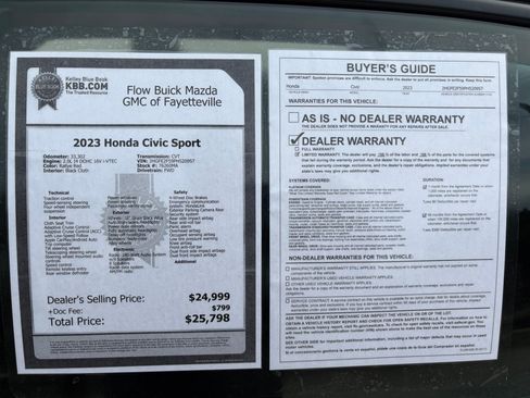Used 2023 Honda Civic Sport image 33