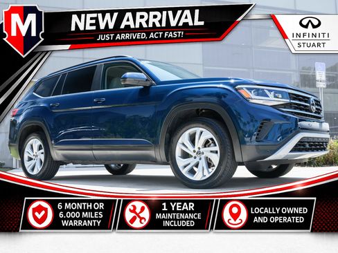 Used 2022 Volkswagen Atlas SE w/ Panoramic Sunroof Package FWD image 1
