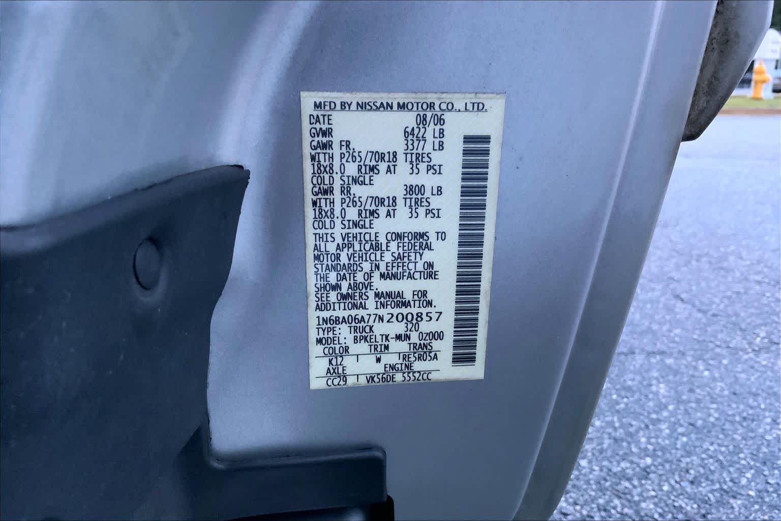 Used 2007 Nissan Titan SE RWD image 26