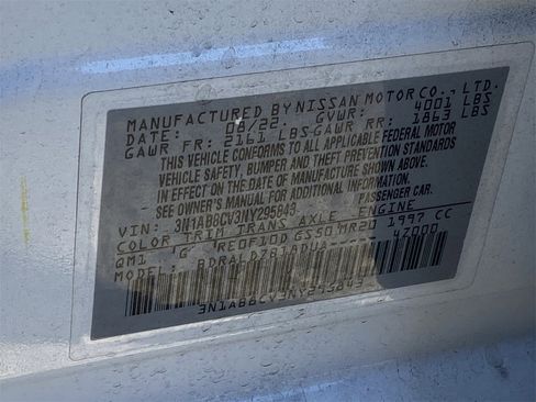 Certified 2022 Nissan Sentra SV w/ Trunk Package image 11