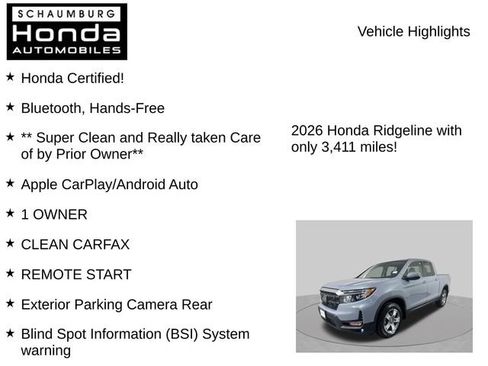Used 2026 Honda Ridgeline RTL image 14