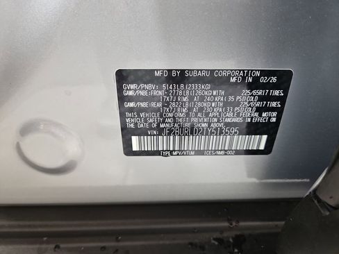 New 2026 Subaru Outback Wilderness AWD/4WD image 30