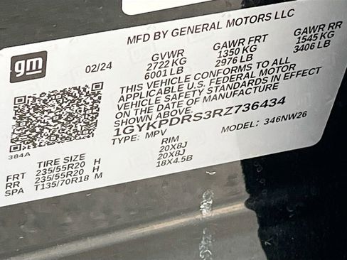 Used 2024 Cadillac XT6 Premium Luxury w/ LPO, Floor Liner Package AWD/4WD image 34