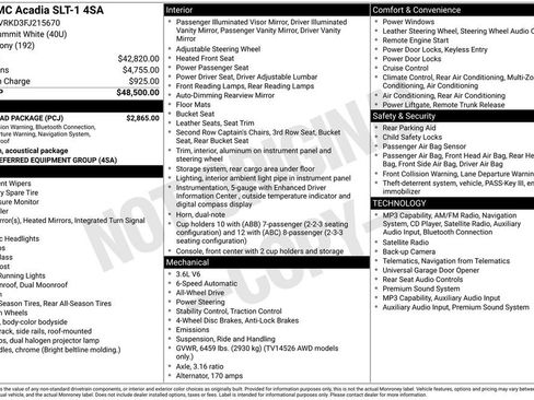 Used 2015 GMC Acadia SLT w/ Open Road Package image 2