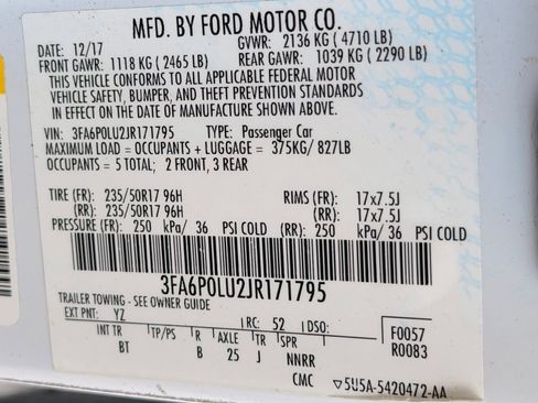 Used 2018 Ford Fusion SE w/ Equipment Group 602A FWD image 38