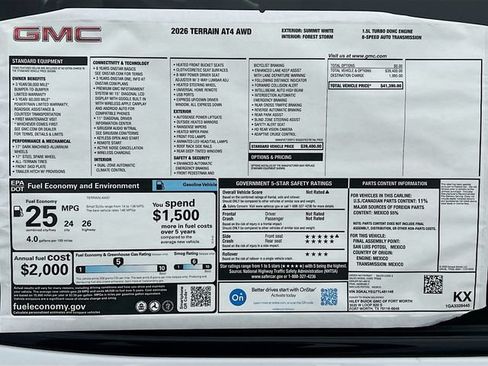 New 2026 GMC Terrain AT4 AWD/4WD image 21