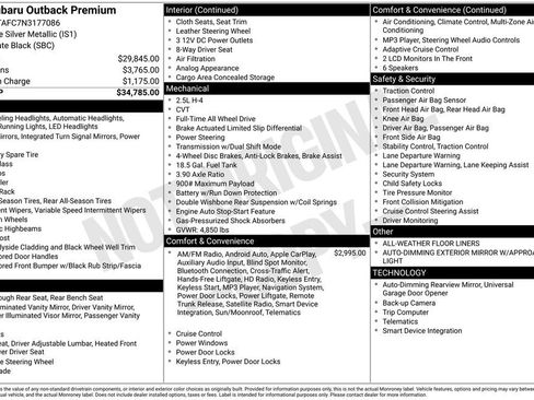Used 2022 Subaru Outback Premium image 19