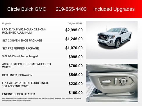 Used 2022 GMC Sierra 1500 SLT w/ SLT Convenience Package AWD/4WD image 3