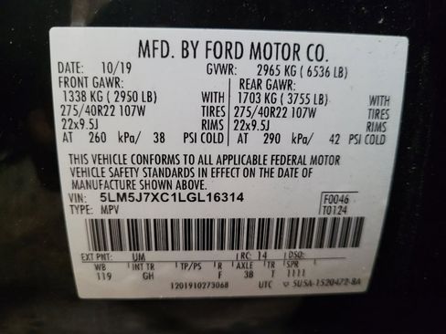 Used 2020 Lincoln Aviator Reserve w/ Equipment Group 202A AWD/4WD image 33