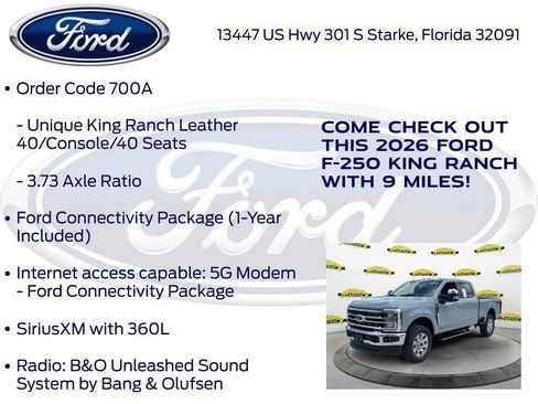 New 2026 Ford F250 King Ranch w/ Chrome Package AWD/4WD image 25