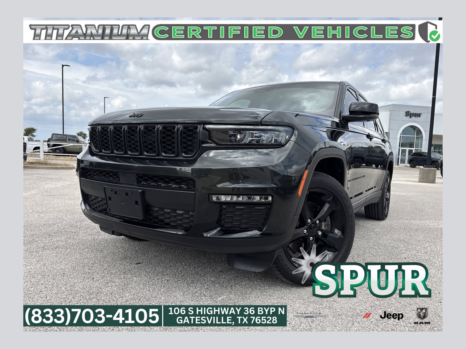 Used 2024 Jeep Grand Cherokee L Limited w/ Black Appearance Package RWD 360° Tour
