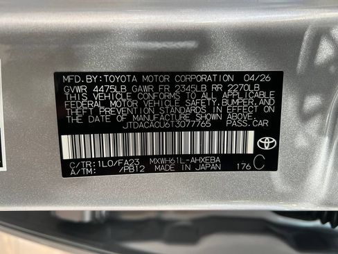 New 2026 Toyota Prius Plug-In Hybrid FWD image 30