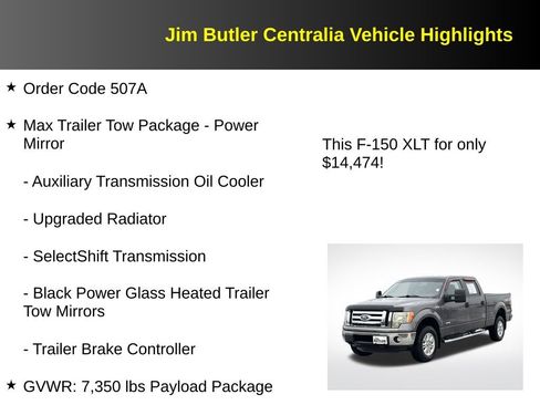 Used 2012 Ford F150 XLT w/ HD Payload Pkg AWD/4WD image 5