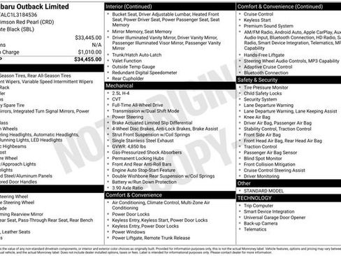 Used 2020 Subaru Outback Limited image 2