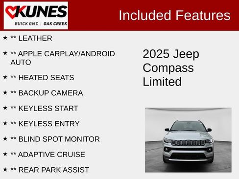 Used 2025 Jeep Compass Limited AWD/4WD image 2
