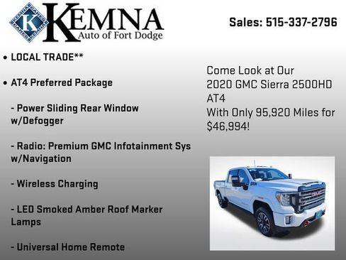 Used 2020 GMC Sierra 2500 AT4 w/ AT4 Preferred Package image 7