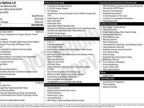Used 2019 Kia Optima LX image 28