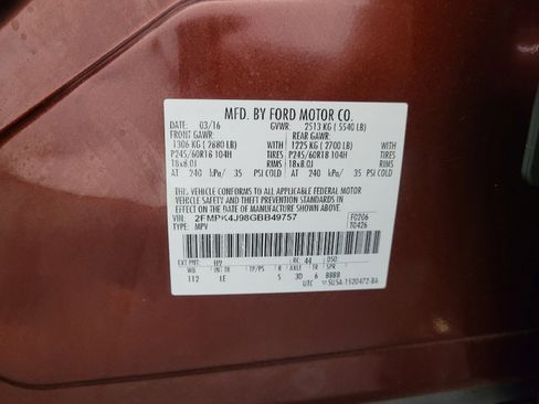 Used 2016 Ford Edge SEL w/ Equipment Group 201A AWD/4WD image 33