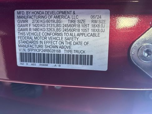 Used 2024 Honda Ridgeline Sport+ image 36